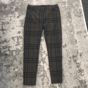 Sanctuary Plaid Stretchy Trouser Leggings Pants